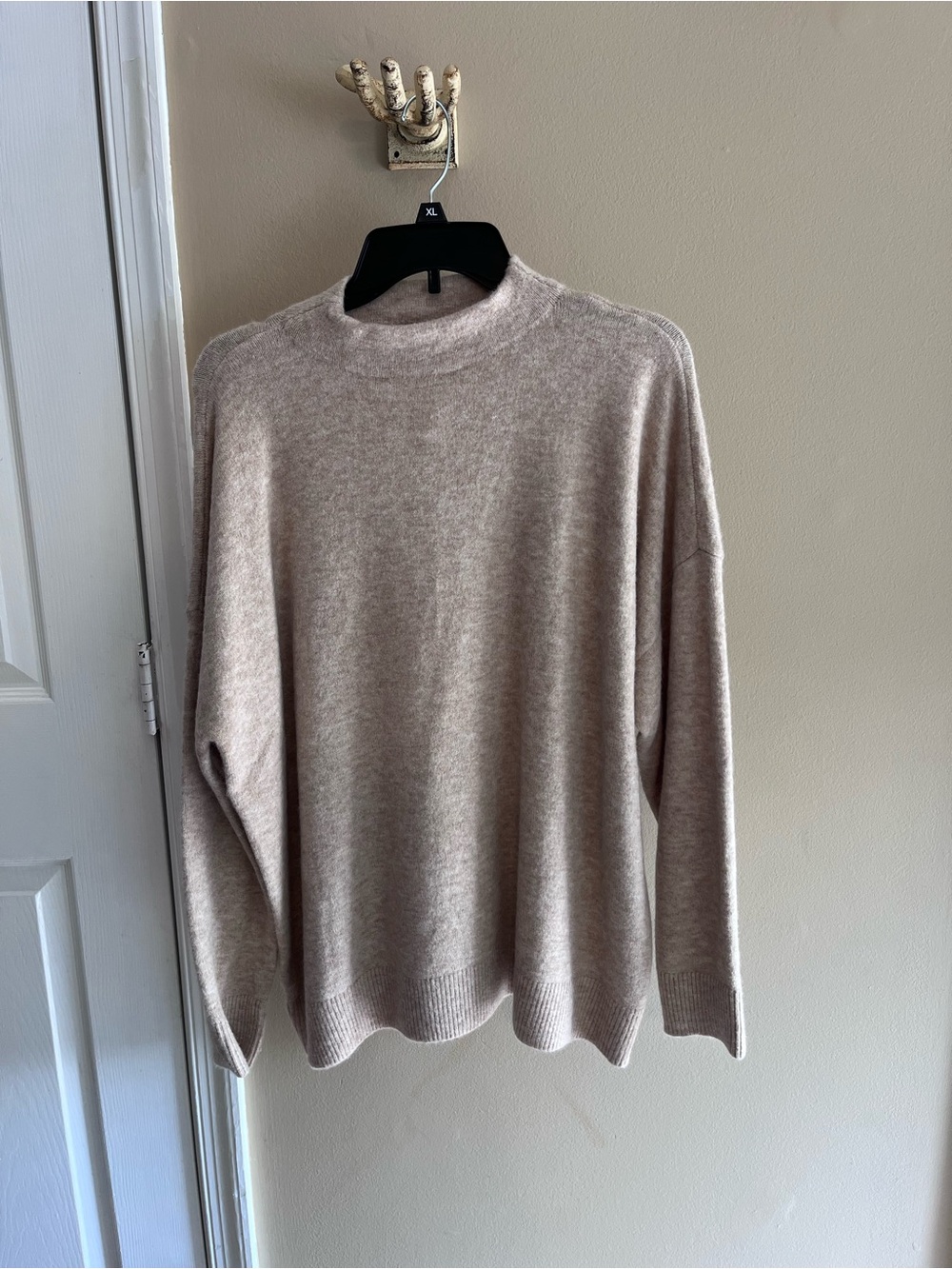 Ann Taylor Woman’s Crewneck Sweater in Light Taupe
